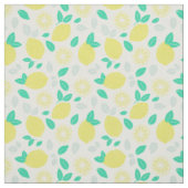 Summer Lemon Pattern in Cream Stof (Swatch)