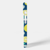 Summer Lemon Pattern in Navy Blue Case-Mate iPhone Case (Achterkant / Links)