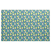 Summer Lemon Pattern in Navy Blue Stof (Fat Quarter)