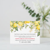 Summer Lemon Real Estate Briefkaart (Staand voorkant)