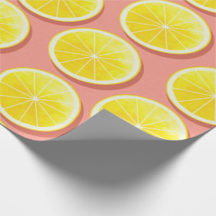 Summer Lemon Slices Pattern Cadeaupapier