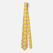 Summer Lemon Slices Pattern Stropdas (Voorkant)