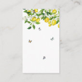 Summer Lemon Vrijgezellenfeest | Receptaanvraag Informatiekaartje (Achterkant)