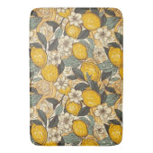 Summer Lemons en White Flowers Badmat (Voorkant Verticaal)
