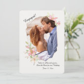 Summer Lilies Photo Lijst Aankondiging (Staand voorkant)