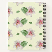 Summer Lily Floral Seamless Pattern Notitieboek (Achterkant)