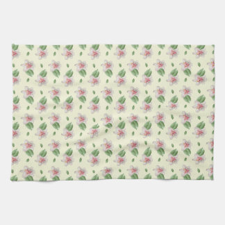 Summer Lily Floral Seamless Pattern Theedoek