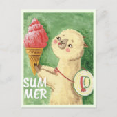 Summer Llama Briefkaart (Voorkant)