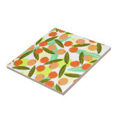 Summer Loquat Fruits Greenery Tegeltje (Zijkant)