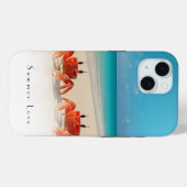 Summer Love — iPhone 15 Tough Coque 2 crabes (Verso (horizontal))