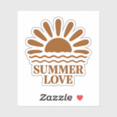 Summer Love Minimalist Sticker (Vel)