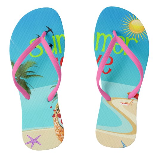 SUMMER LOVE TEENSLIPPERS (Voetbed)