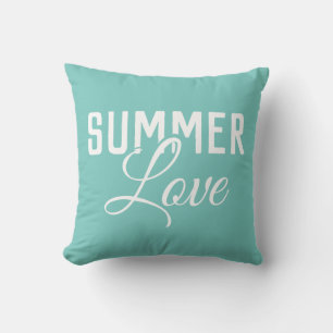 SUMMER LOVE-typografie Buitenkussen