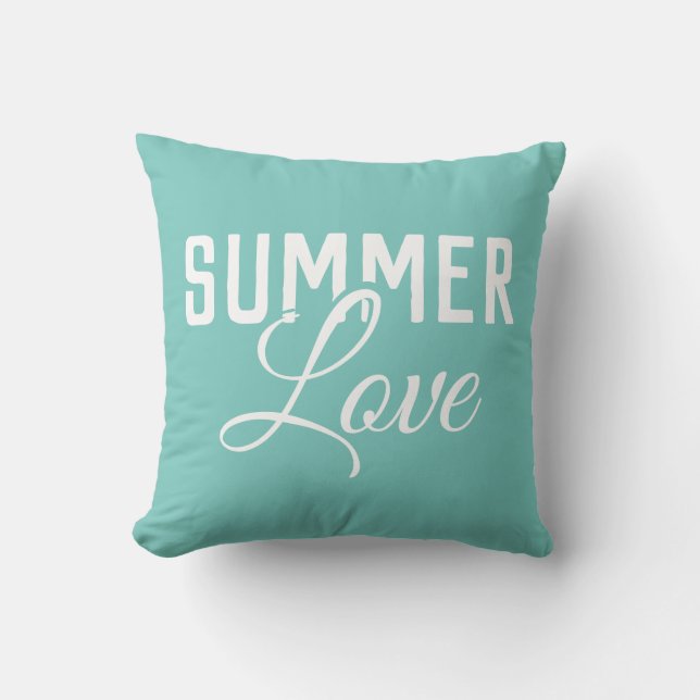 SUMMER LOVE-typografie | Buitenkussen (Voorkant)