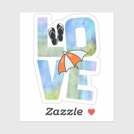 Summer Love Vibe Sticker (Vel)
