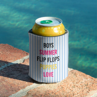 Summer Lovin Fiesta Bridal Party Personalized Blikjeskoeler