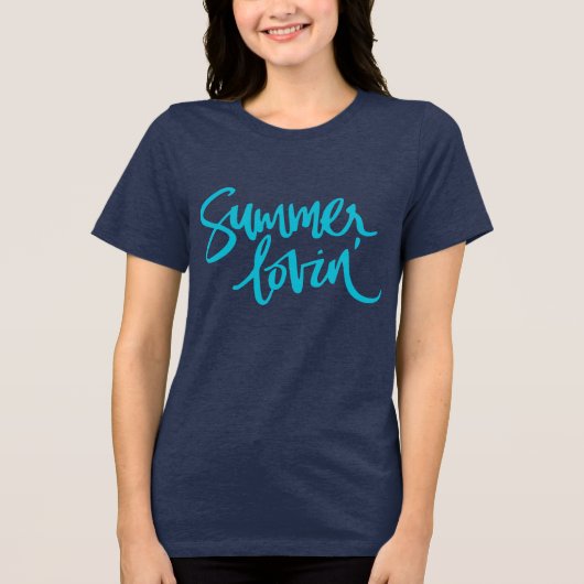 Summer lovin' Tri-Blend shirt (Voorkant)