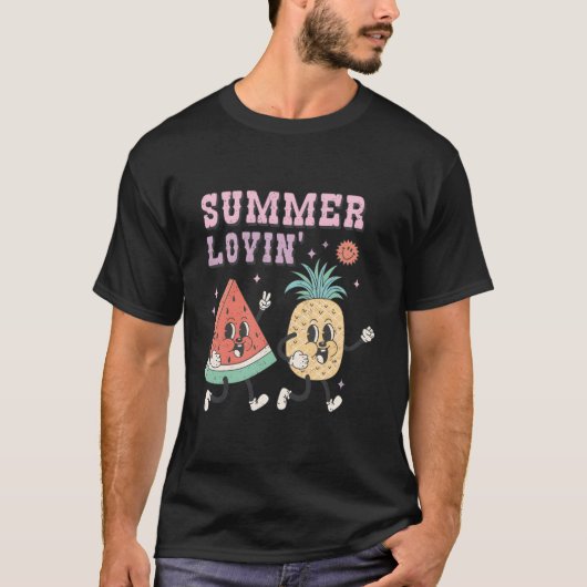 Summer Loving Watermelon And Eapple Coon T-shirt (Voorkant)
