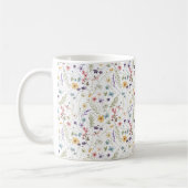 Summer Meadow Allover Patroon Naam Koffie Mok (Links)