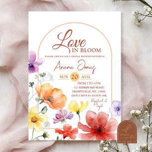 Summer Meadow Love in Bloom Vrijgezellenfeest Kaart