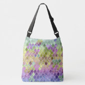 Summer Mermaid Glitter Scales #6 (Faux Glitter) Crossbody Tas (Voorkant)