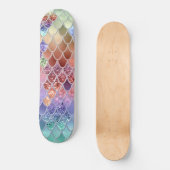 Summer Mermaid Glitter Scales #7 (Faux Glitter) Skateboard (Voorkant)