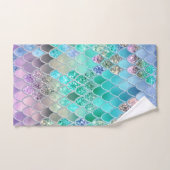 Summer Mermaid Glitter Scales #8 (Faux Glitter) Bad Handdoek (Handdoek)