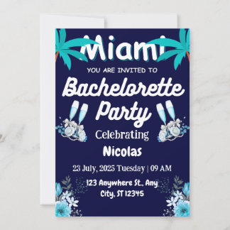 Summer Miami Weekend Beach Bachelorette Party  Kaart