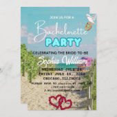 Summer Miami Weekend Beach Bachelorette Party Kaart (Voorkant / Achterkant)