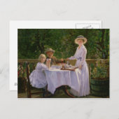 Summer middag Tea Briefkaart (Voorkant / Achterkant)