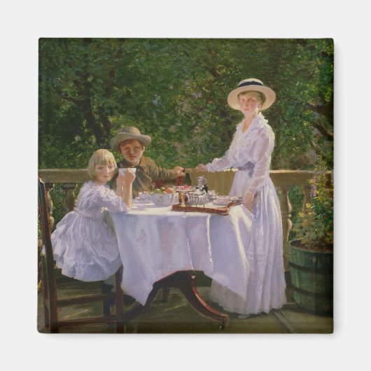 Summer middag Tea Magneet (Voorkant)