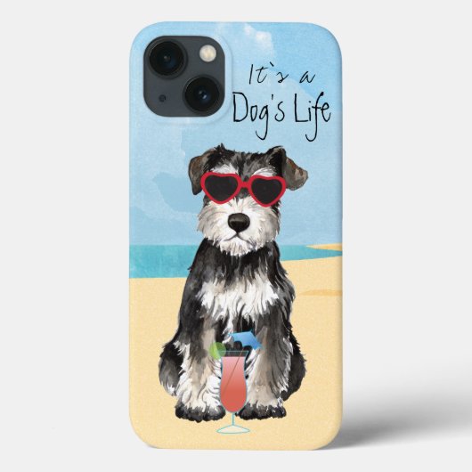 Summer Miniature Schnauzer Case-Mate iPhone Case (Achterkant)