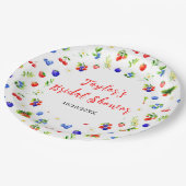 Summer Mixed Berries Bridal Shower Papieren Bordje (Gekanteld)