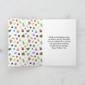 Summer Mixed Berries Happy Moederdag Kaart (Binnen)