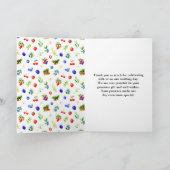 Summer Mixed Berries Wedding Bedankkaart (Binnen)