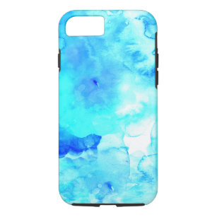 Summer modern blauw zee met de hand geschilderde w 	iPhone 8/7 hoesje