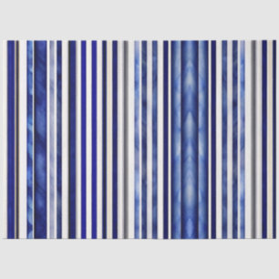 Summer Modern Navy Blue Boat Stripes Collectie Tissuepapier