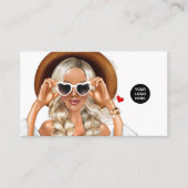 Summer Mood Fashion Event Planner Carte de visite (Devant)