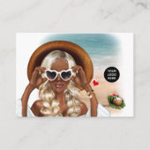 Summer Mood Fashion Event Planner Carte de visite (Devant)