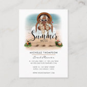 Summer Mood Fashion Event Planner Carte de visite (Dos)
