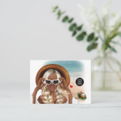 Summer Mood Fashion Event Planner Carte de visite (Debout devant)