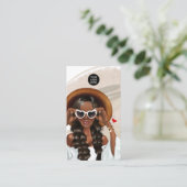 Summer Mood Fashion Event Planner Carte de visite (Debout devant)