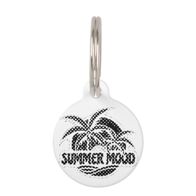 Summer Mood Huisdierpenning (Voorkant)