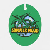 Summer Mood Metalen Ornament (Achterkant)
