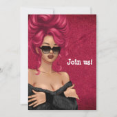 Summer Mood Mode Red Haire Bachelorette Kaart (Voorkant)