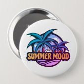Summer Mood Ronde Button 4,0 Cm (Voorkant /achterkant)