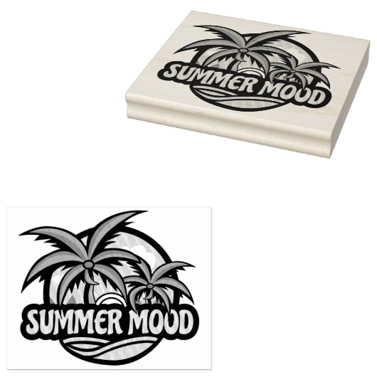 Summer Mood Rubberstempel (Gestempeld)