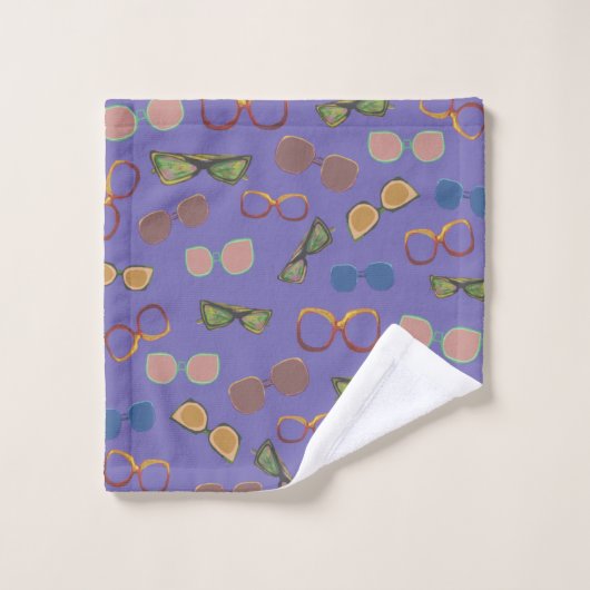 Summer Mood Sunbribril Art Towel Set Bad Handdoek (Wasdoekje)
