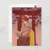 Summer Moon briefkaart (Voorkant / Achterkant)