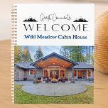 Summer Mountain Cabine Location Commentaires clien<br><div class="desc">Présentation du livre d'inscription de la location de vacances Photo Commentaire du client, une façon unique et moderne d'accueillir vos invités dans leur maison loin de chez eux et de recueillir de merveilleux commentaires et commentaires sur leur séjour. Notre élégant livre d'hôtes comporte une photo personnalisée de votre propriété de...</div>